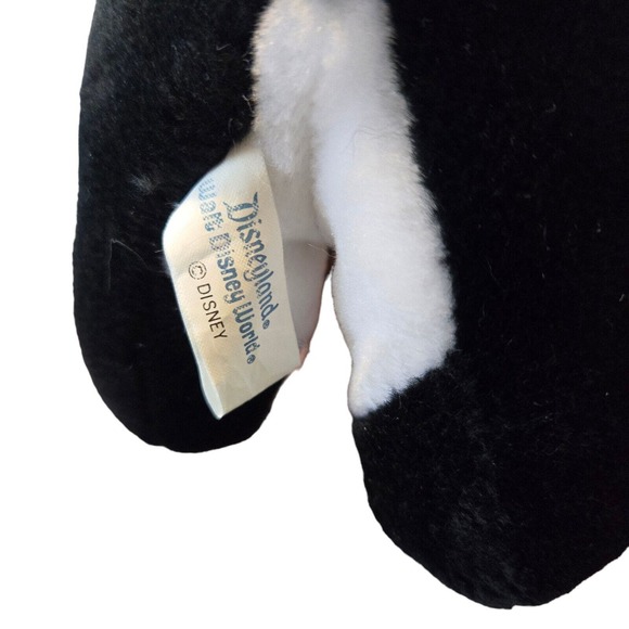 Disneyland Disney Pinnochio Cat Black White Plush Stuffed Animal 8" Vintage - Picture 7 of 7